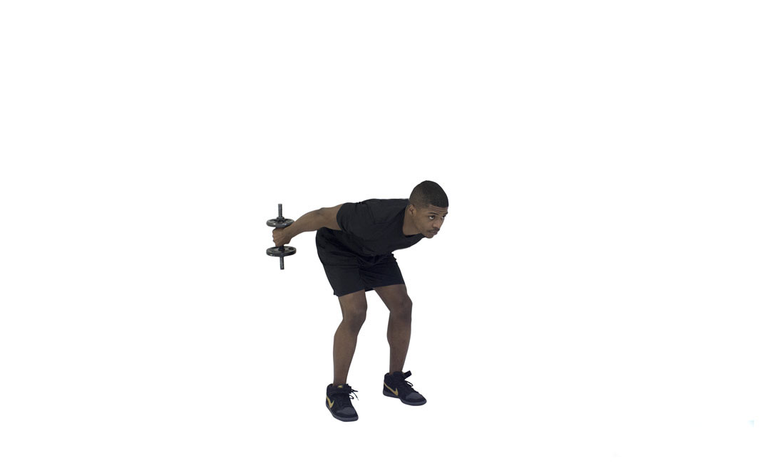 Dumbbell Bent-Over Tricep Extension — demonstration 2