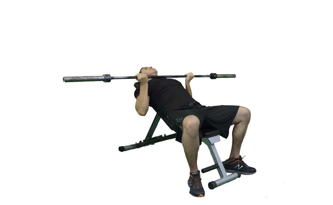 Barbell Incline Bench Press Reverse Grip — demonstration 2