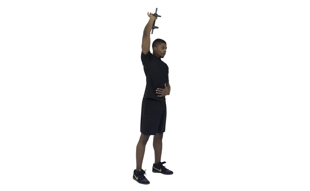 Dumbbell One-Arm Tricep Extension — demonstration 2