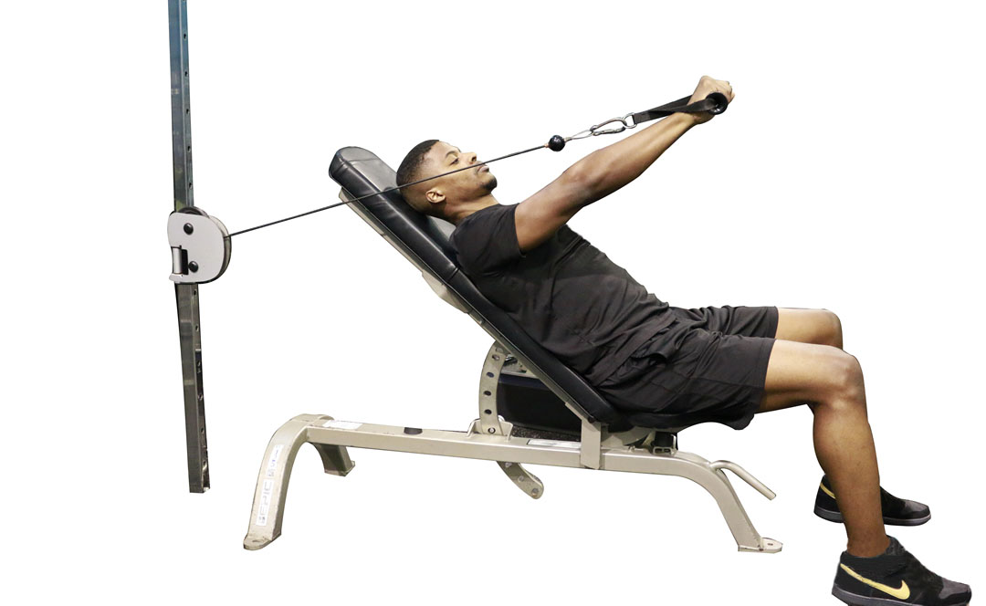Cable One-Arm Incline Press — demonstration 2