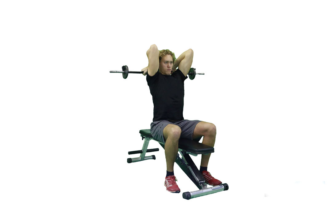 Sitzendes Reverse-Grip-French-Press mit EZ-Stange — Demonstration 2