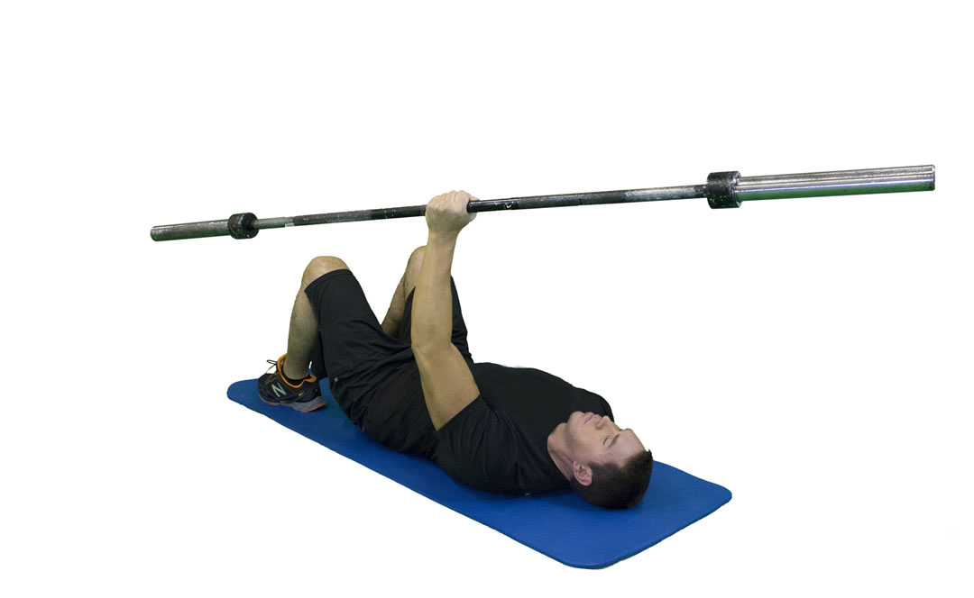 Barbell One-Arm Floor Press — demonstration 2