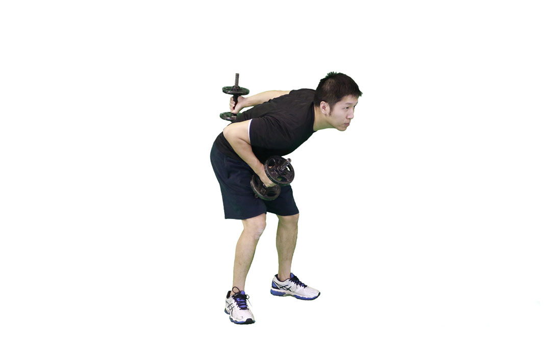 Dumbbell Alternating Kickback — demonstration 2