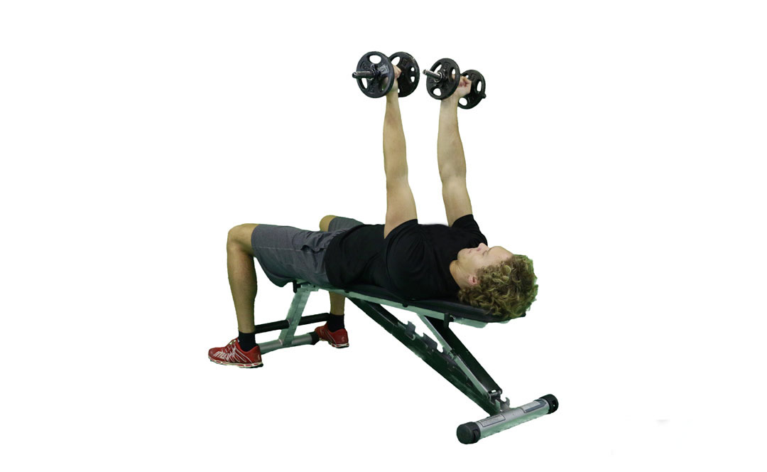 Dumbbell Bench Press Reverse Grip — demonstration 2