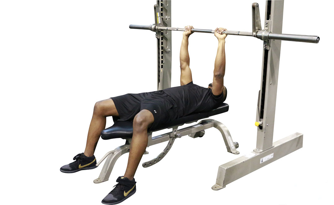 Smith Machine Bench Press Close Grip — demonstration 2