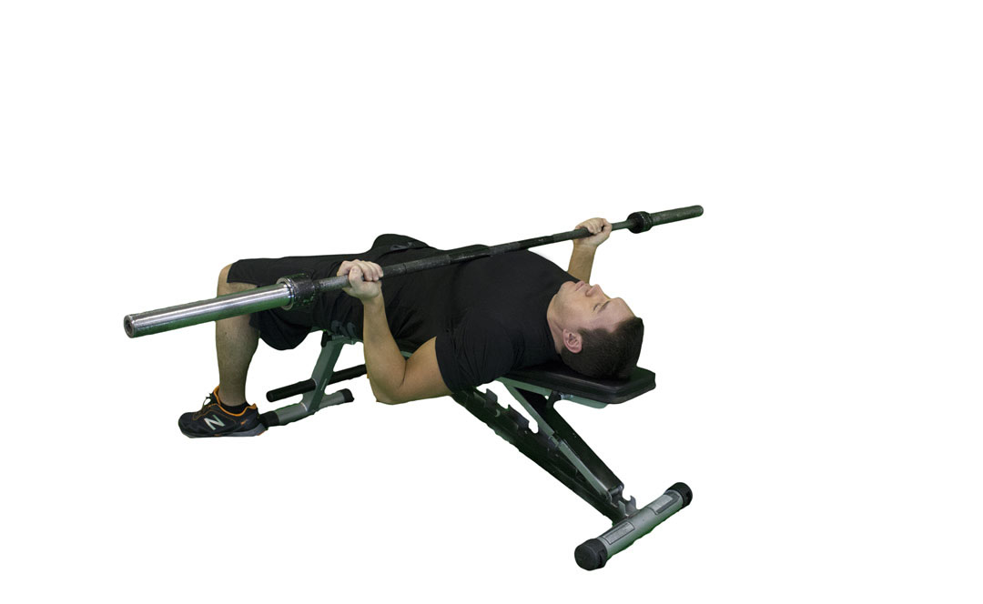 Barbell Reverse Bench Press Wide Grip — demonstration 2