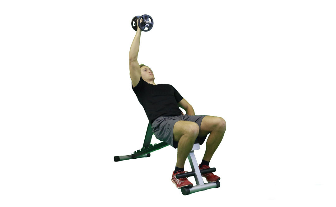 Dumbbell Incline One-Arm Fly — demonstration 2