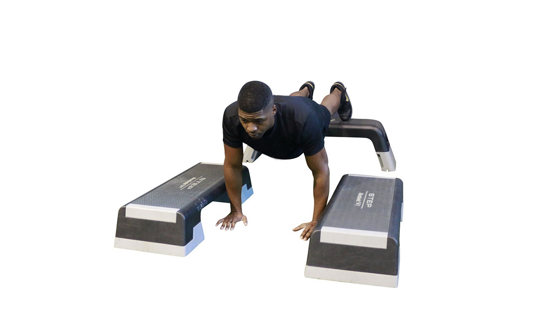 Incline Push-Up Depth Jump — demonstration 2