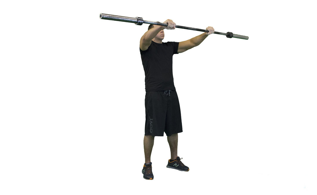 Barbell Front Raise — demonstration 2
