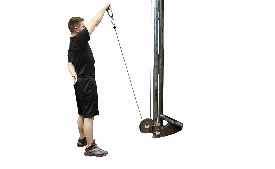 Cable Front Raise — demonstration 2