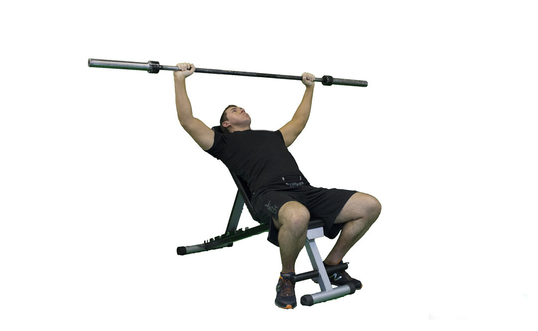 Barbell Incline Shoulder Raise — demonstration 2