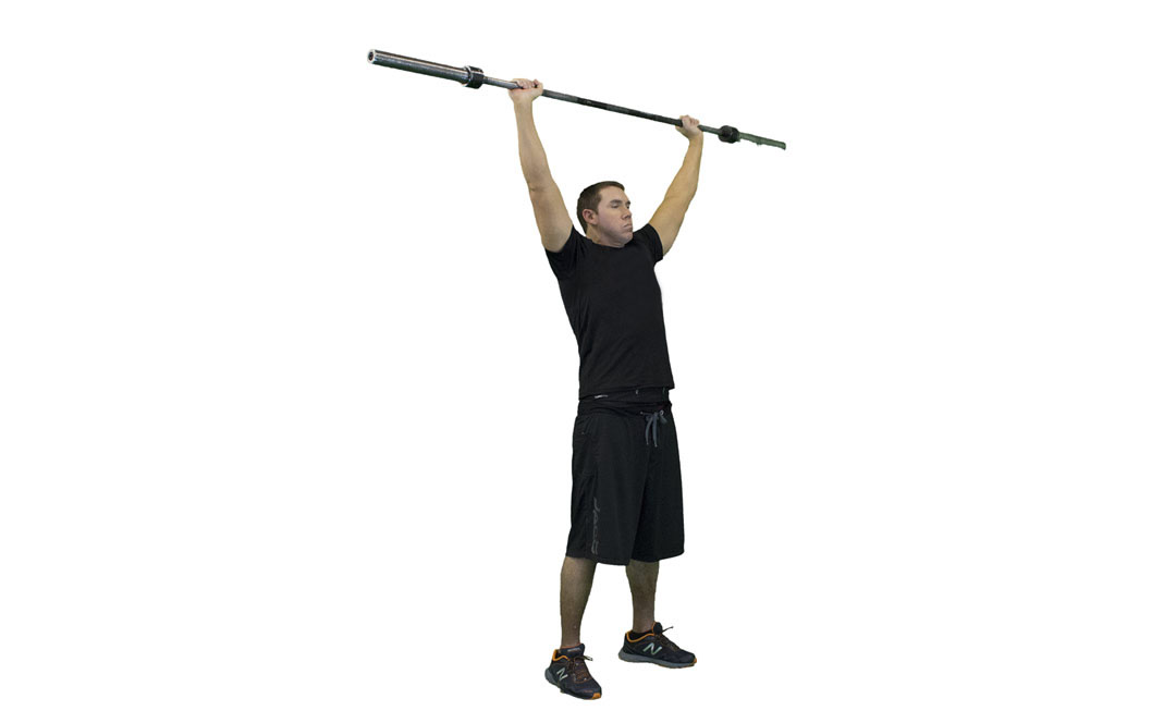 Barbell Seated Alternating Press — demonstration 2
