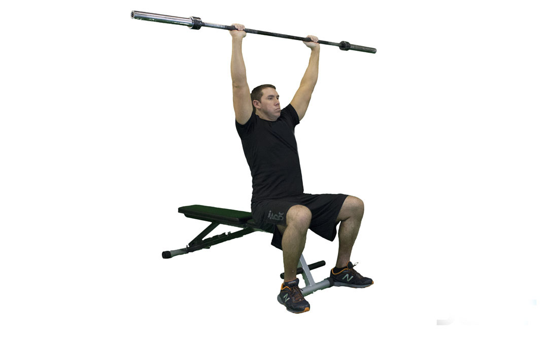 Barbell Alternating Front and Back Press — demonstration 2