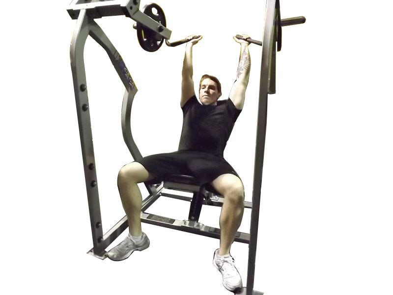 Leverage Shoulder Press — demonstration 2