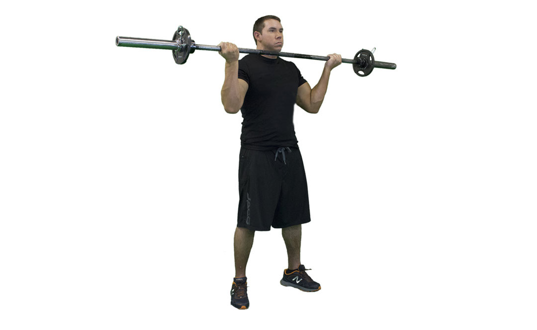 Barbell Bicep Curl Wide Grip — demonstration 2