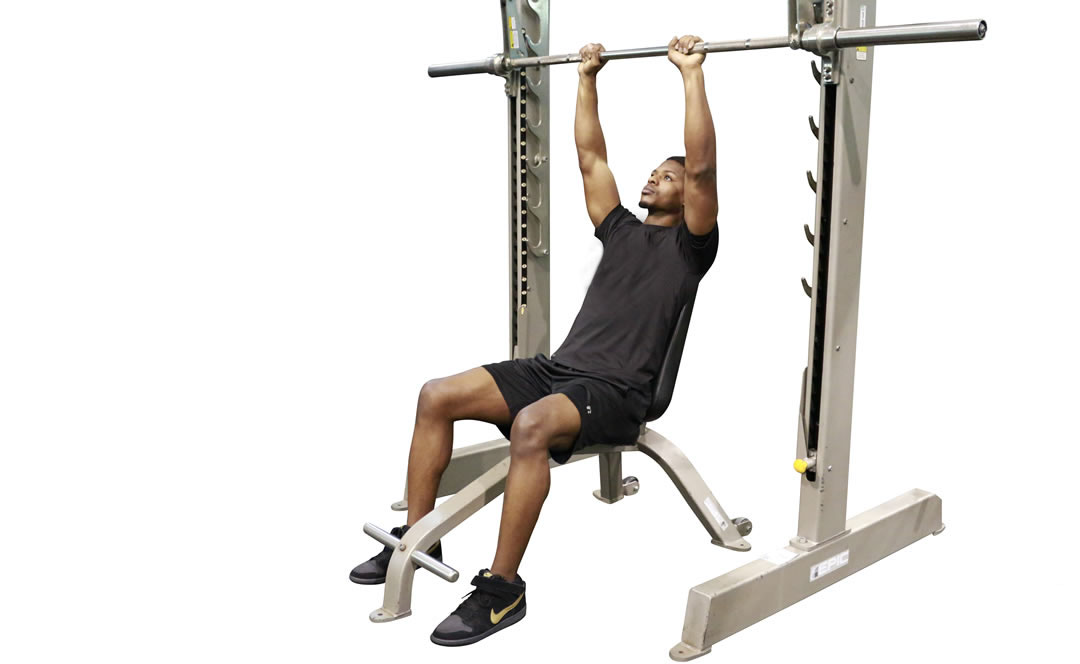 Smith Machine Shoulder Press Close Grip — demonstration 2
