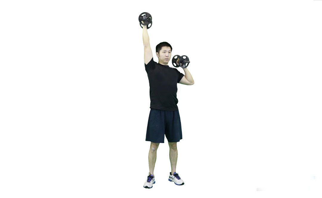 Dumbbell Alternating Shoulder Press — demonstration 2