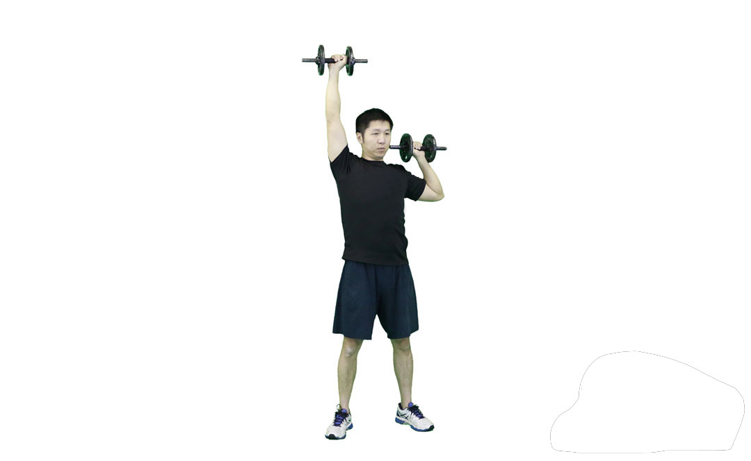 Dumbbell Alternating Press — demonstration 2