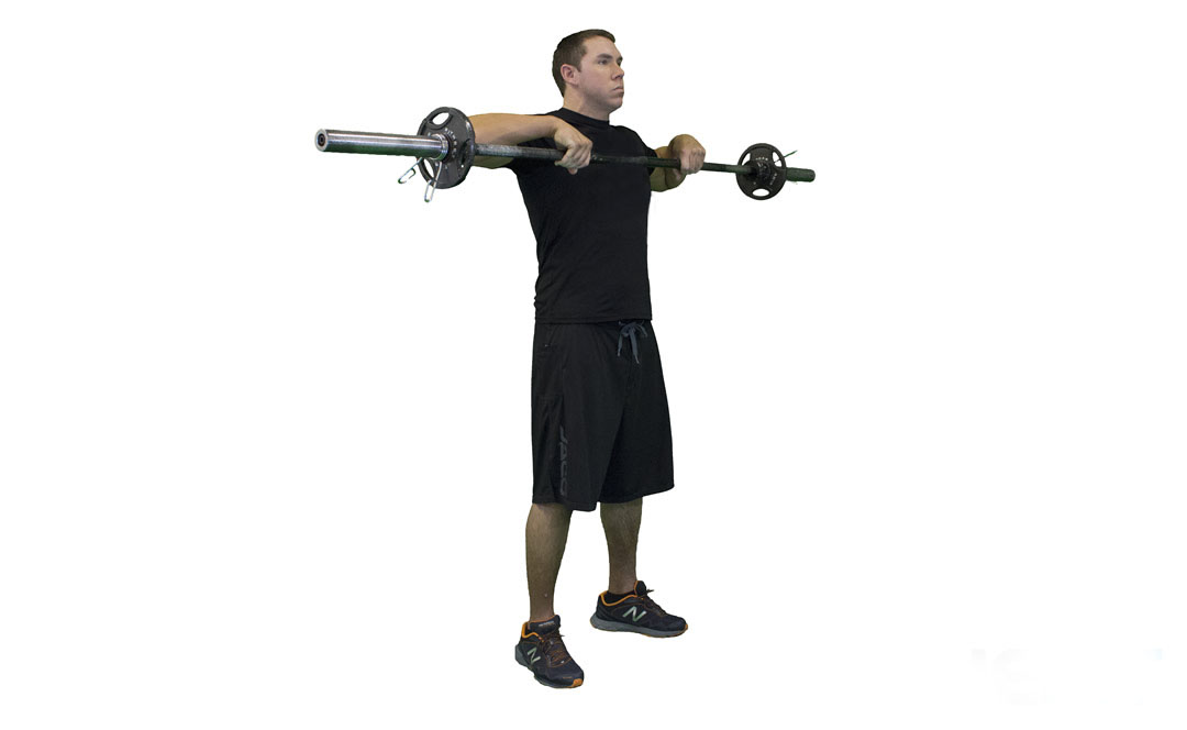 Barbell Drag Curl — demonstration 2