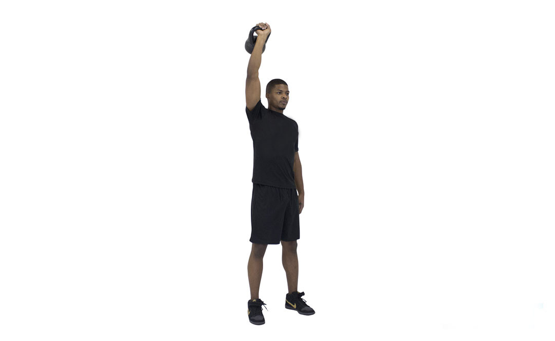 Kettlebell One-Arm Para Press — demonstration 2