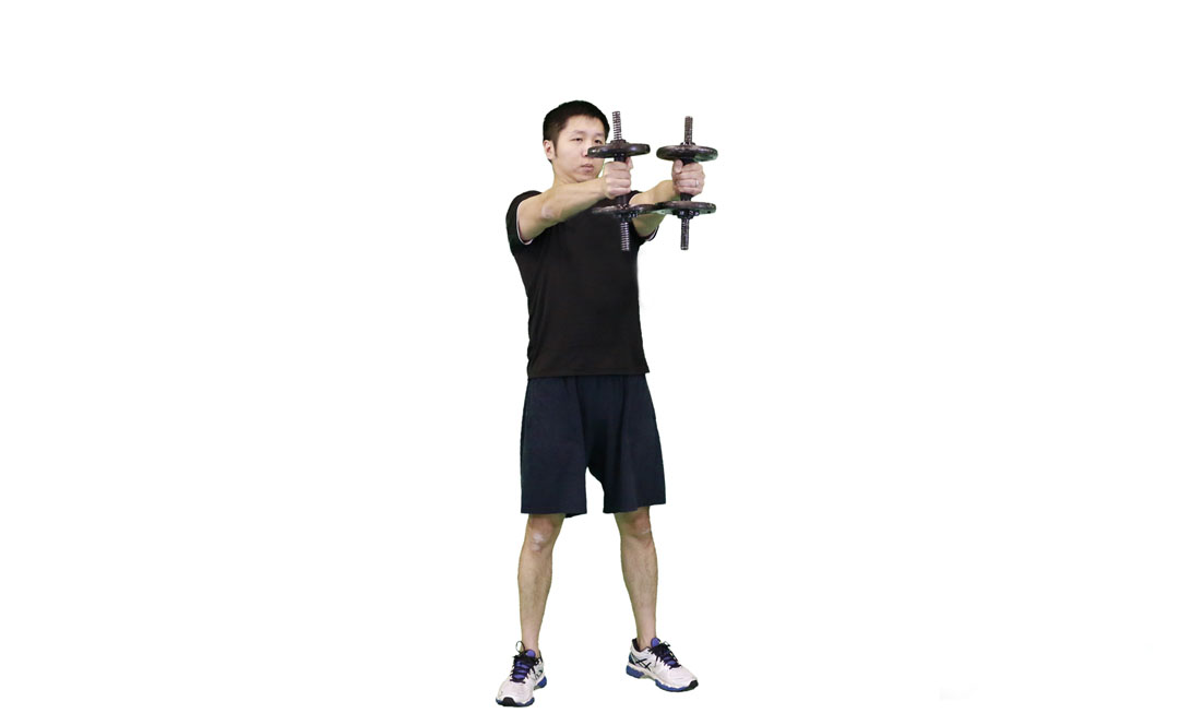 Dumbbell Front Raise (Neutral Grip) — demonstration 2