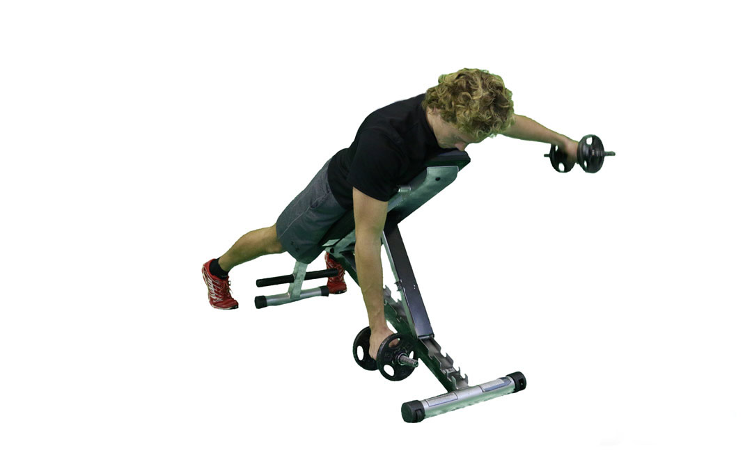 Dumbbell Alternating Reverse Fly — demonstration 2