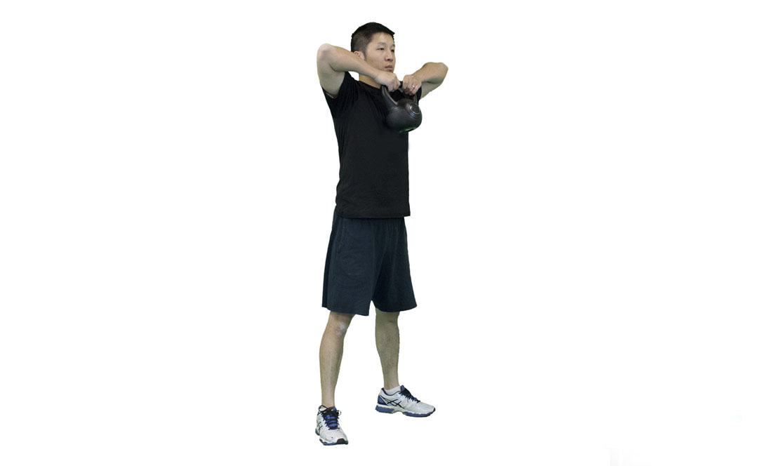 Tirata Alta Sumo con Kettlebell — dimostrazione 2