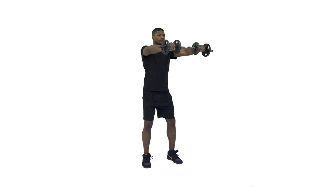 Dumbbell Front Raise — demonstration 2