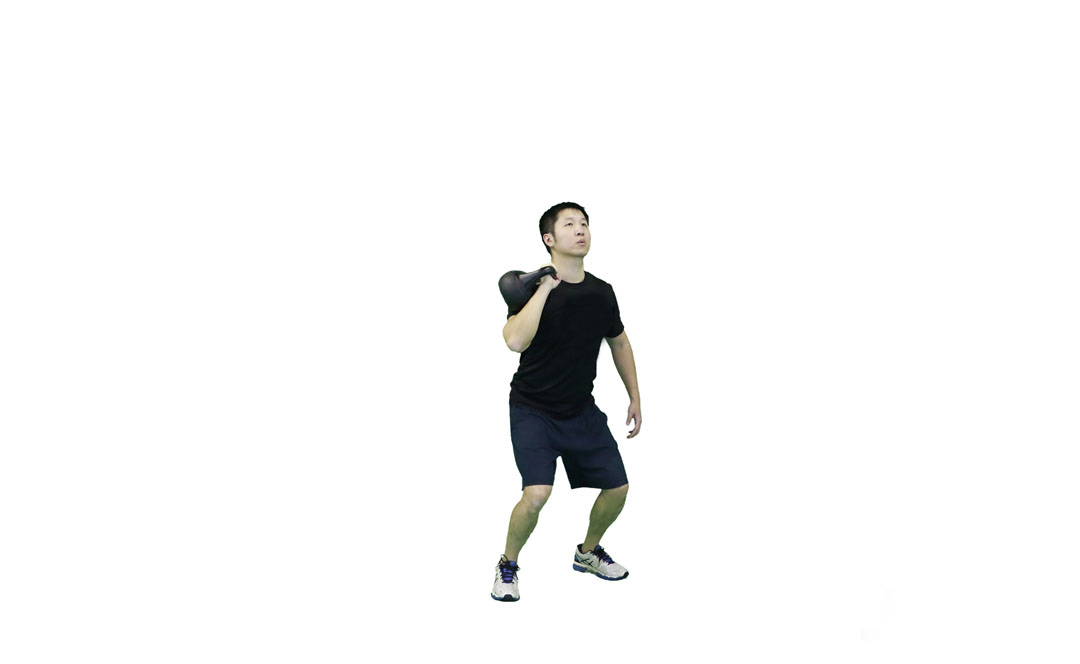 Einarmiges Kettlebell Push Press — Demonstration 2
