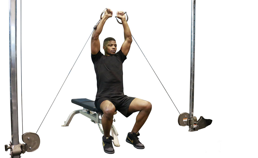 Cable Seated Shoulder Press — demonstration 2