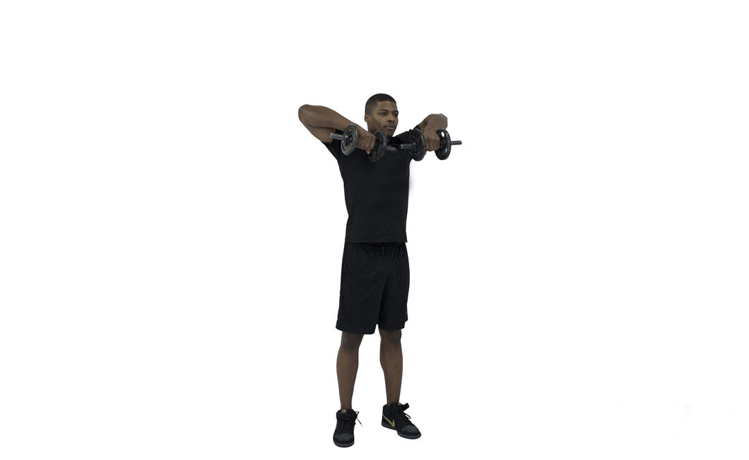 Dumbbell Upright Row — demonstration 2
