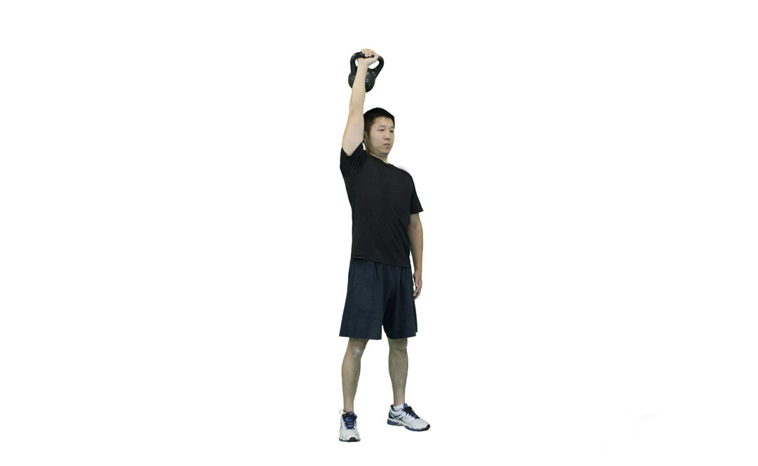 Kettlebell Arnold Press — demonstration 2