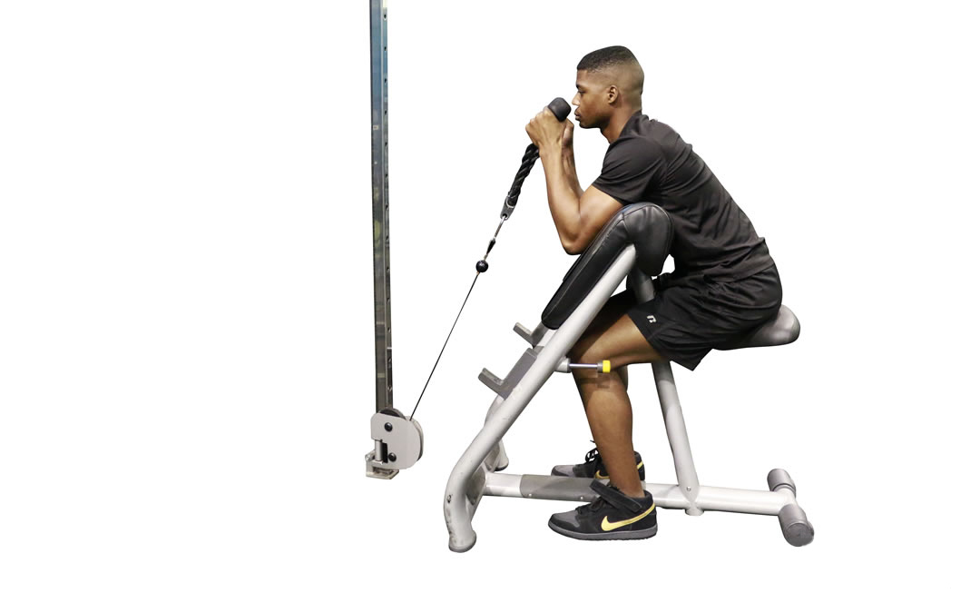 Cable Rope Preacher Curl Hammer — demonstration 2