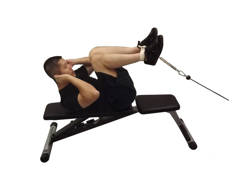 Reverse Crunch am Kabelzug — Demonstration 2
