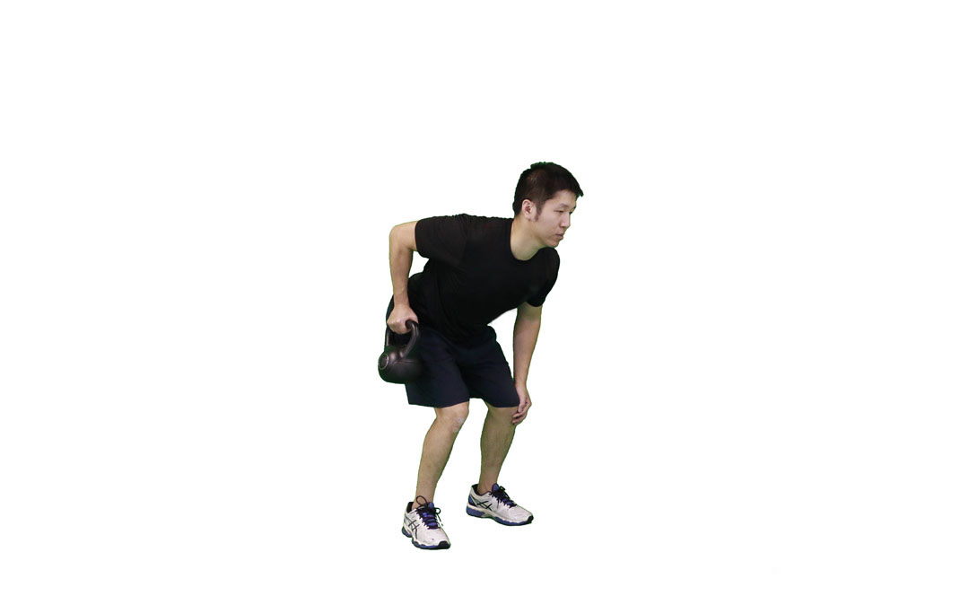 Einarmiges Kettlebell-Rudern — Demonstration 2