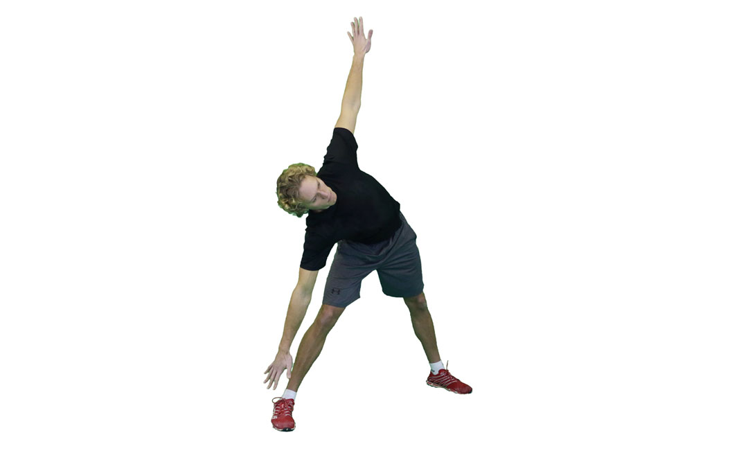Triangle Pose — demonstration 2