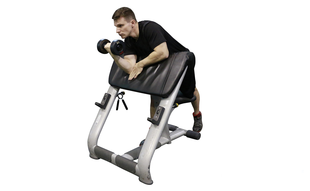 Dambıl Tek Kol Scott Curl — gösterim 2