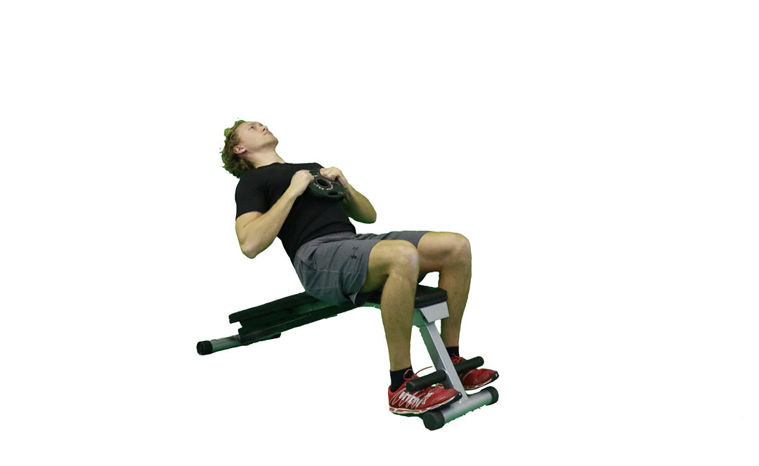 Ağırlıklı Decline Bench Crunch — gösterim 2