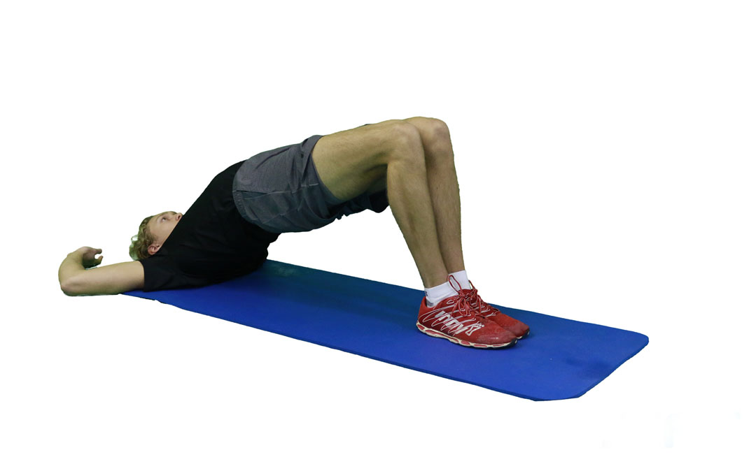 Pelvic Tilt to Glute Bridge — demonstration 2