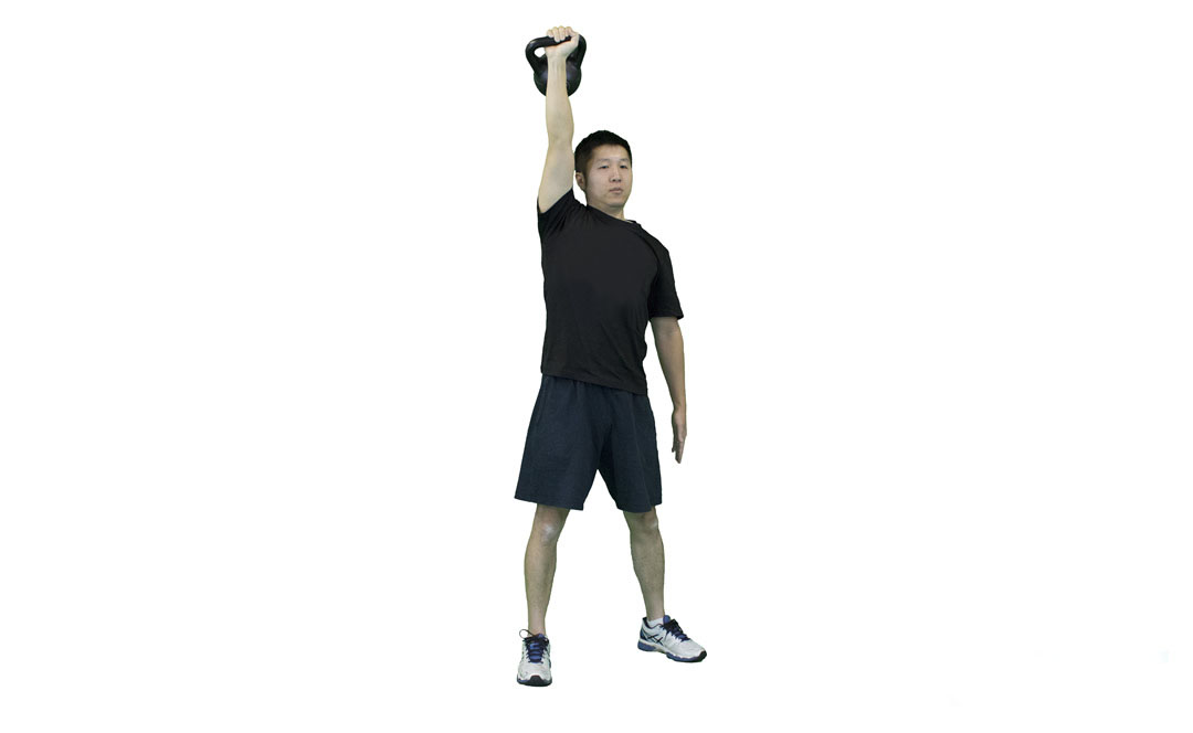 Kettlebell Bent Press — demonstration 2