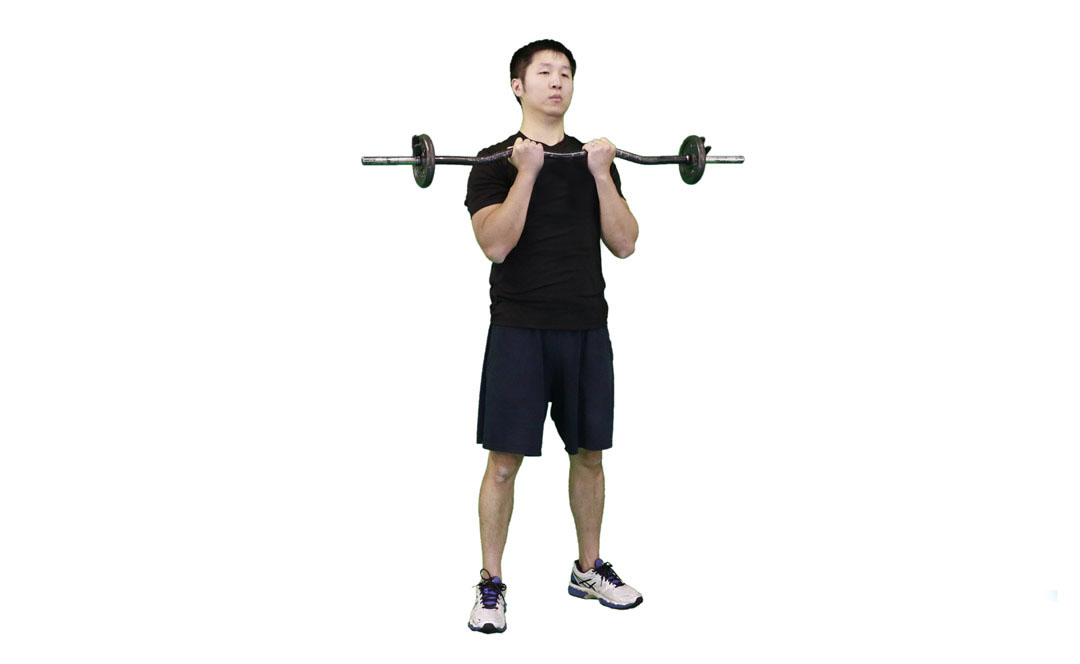 EZ Bar Close Grip Curl — demonstration 2