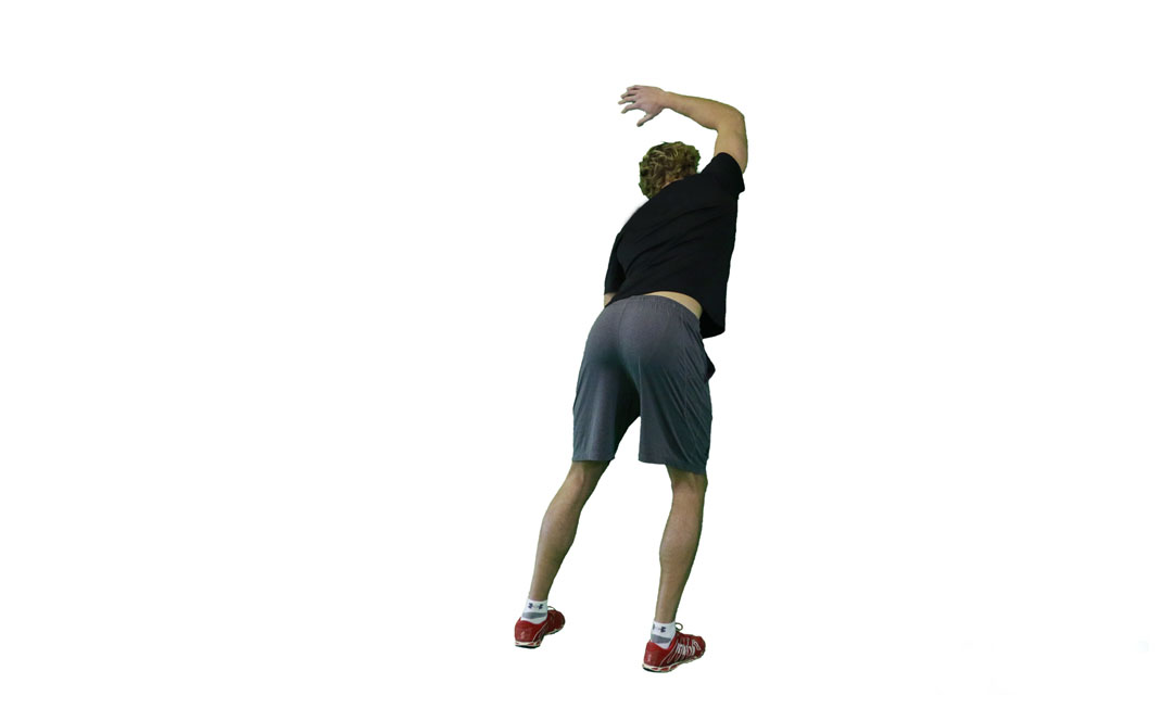 One-Arm Wall Stretch — demonstration 2