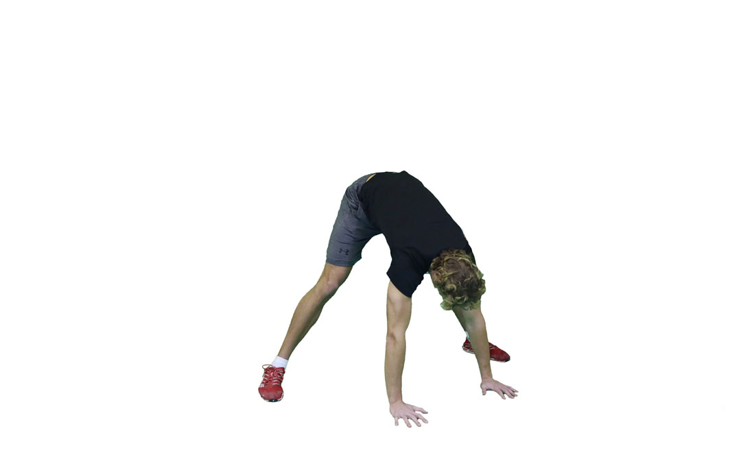 Stretching Seduto in Piegamento Avanti a Gambe Divaricate — dimostrazione 2
