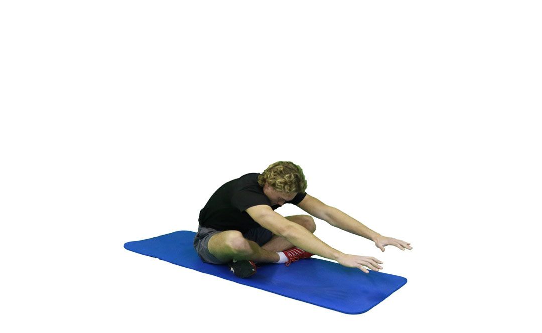 Cross-Legged Forward Fold — demonstration 2