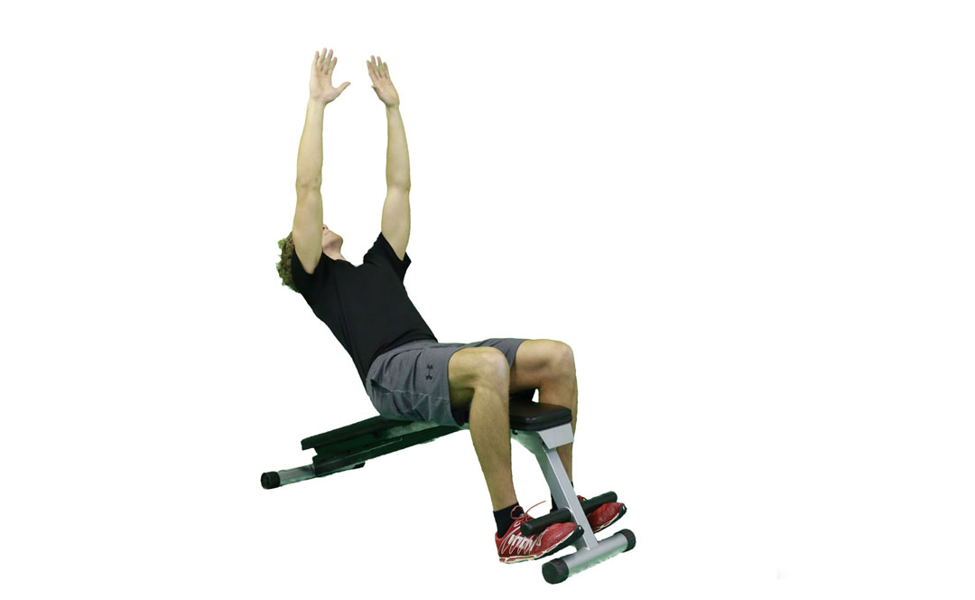 Decline Bench Abdominal Reach — demonstration 2