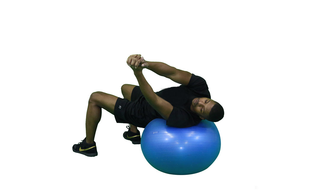 Stability Ball Roman Twist — demonstration 2