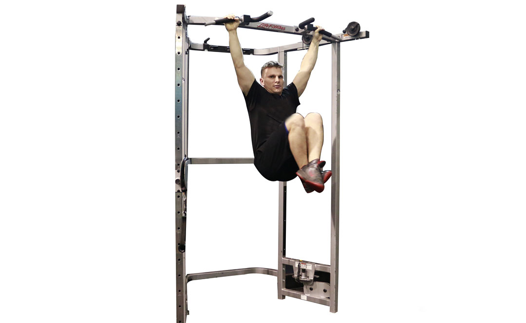 Hanging Knee Raise Rotation — demonstration 2