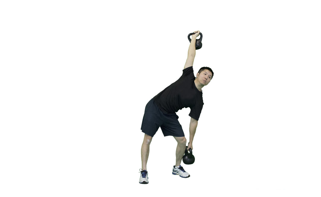 Kettlebell Double Windmill — demonstration 2