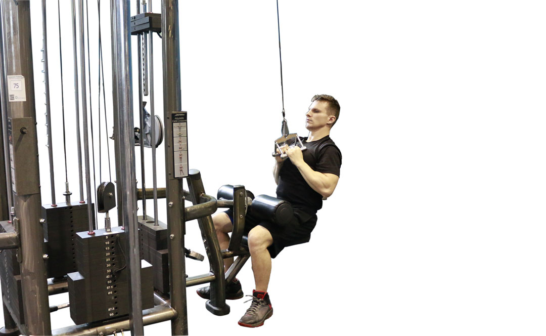 Cable V Bar Pulldown — demonstration 2