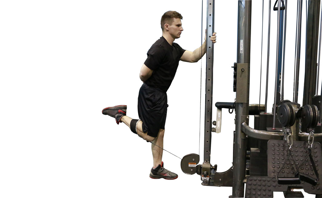 Cable Standing Leg Curl — demonstration 2